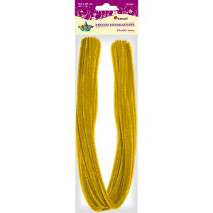 Druciki kreatywne Titanum 50cm Żółte, 15szt